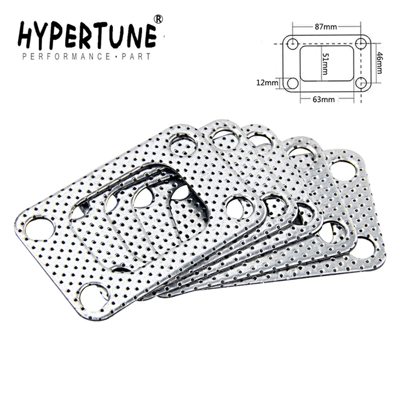 Hypertune - (5PCS/LOTS) T3 ALUMINUM TURBO CHARGER INLET MANIFOLD FLANGE DOWN PIPE GASKET HT4951