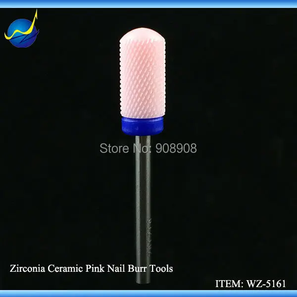 

NEW Pink Ceramic Nail Bits Barrel Ball Pro Nail Art Tool For Electric Manicure Pedicure Manicure Teeth Whitening Dentist Drill