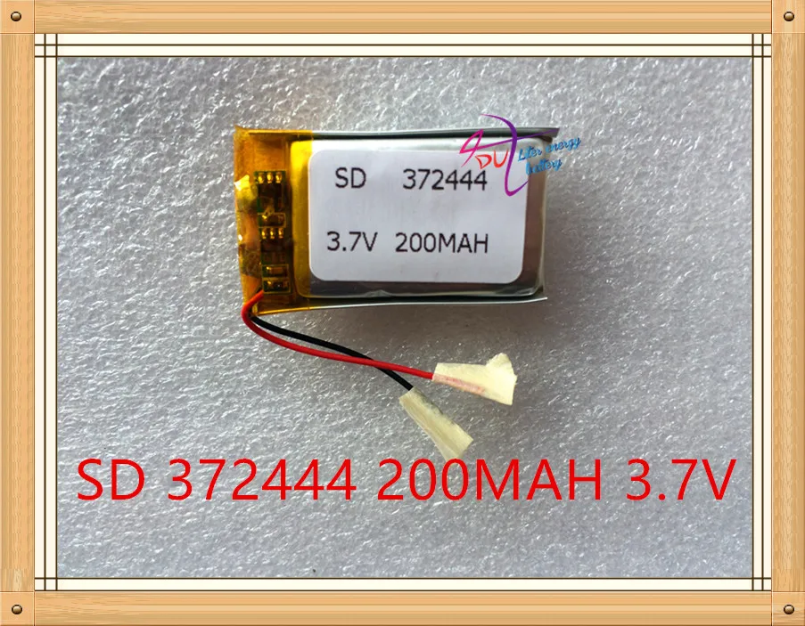 Liter energy battery 3.7V lithium Tablet polymer battery 372444 200MAH MP3 MP4 navigator tachograph battery