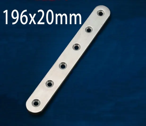 

4 Pieces 196x20mm Stainless Steel Angle Plate Corner Bracket Thinckness 3mm