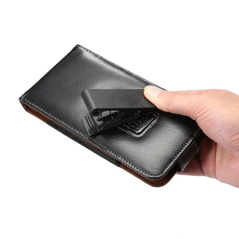 Saszetka biodrowa z klipsem do paska dla Samsunga S26 S25 S24 S23 S22, skórzana etui męskie z magnetycznym zamknięciem, kabura na iPhone'a 17 16 15 14 13 — zdjęcie produktu 4
