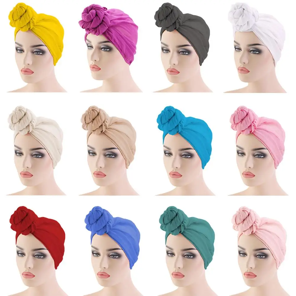 Women Long Hijab Turban Headscarf Muslim Headwear Scarf Shawl Cover Wraps Islam Head Wrap Knot Soft Scarf Hair Loss Hat Fashion