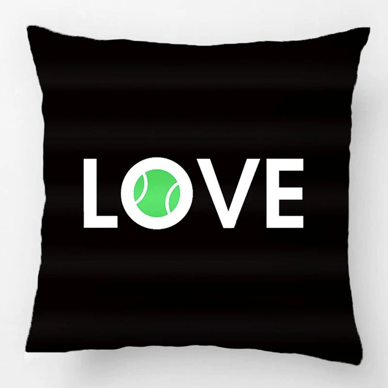 Tennis Ball Love Pillow Wedding Decorative Cushion Cover Pillow Case Customize Gift By Lvsure For Car Sofa Seat Pillowcase