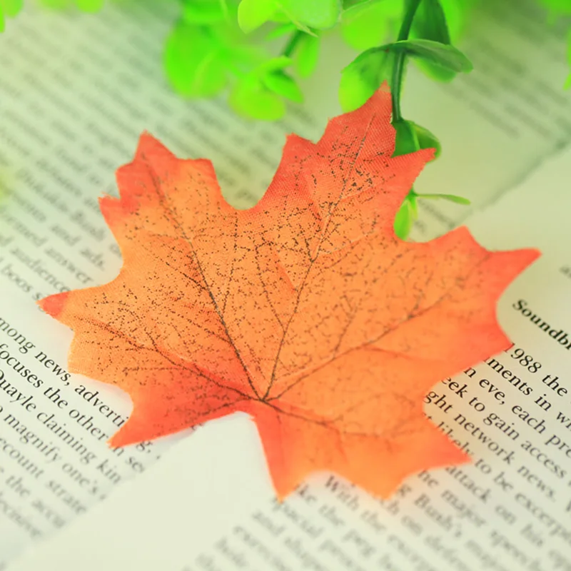 5 ชิ้น/ล็อตที่มีสีสันใบเมเปิ้ลผ้าไหมผ้า Leaf Vivid ฤดูใบไม้ร่วงใบไม้ร่วงพื้นหลังการถ่ายภาพ Props INS ฉากหลังอุปกรณ์เสริม