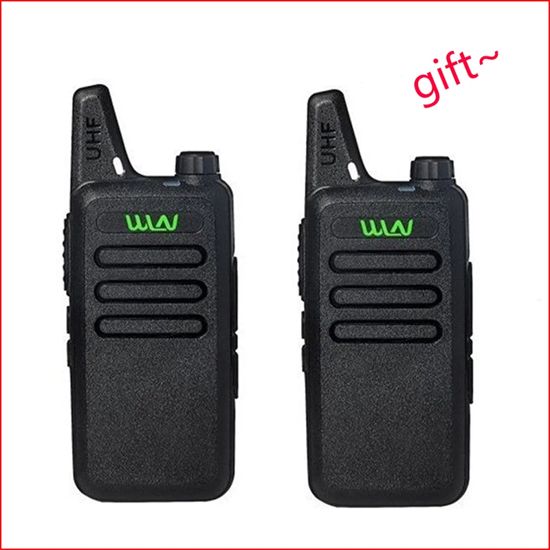 2Pcs/lot wln kd-c1 handy talky UHF 400-470 MHz VOX ham transceiver Amateur cb radio station Portable mini walkie talkie PMR446