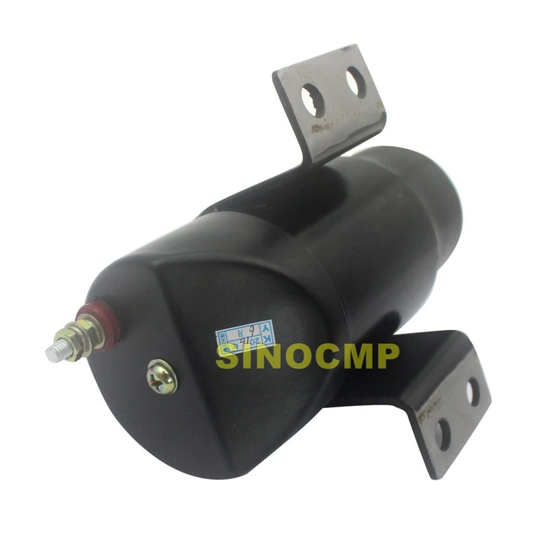 24v fuel stop shutdown shut off flameout solenoid ME040145 053400-0745 for Kato excavator