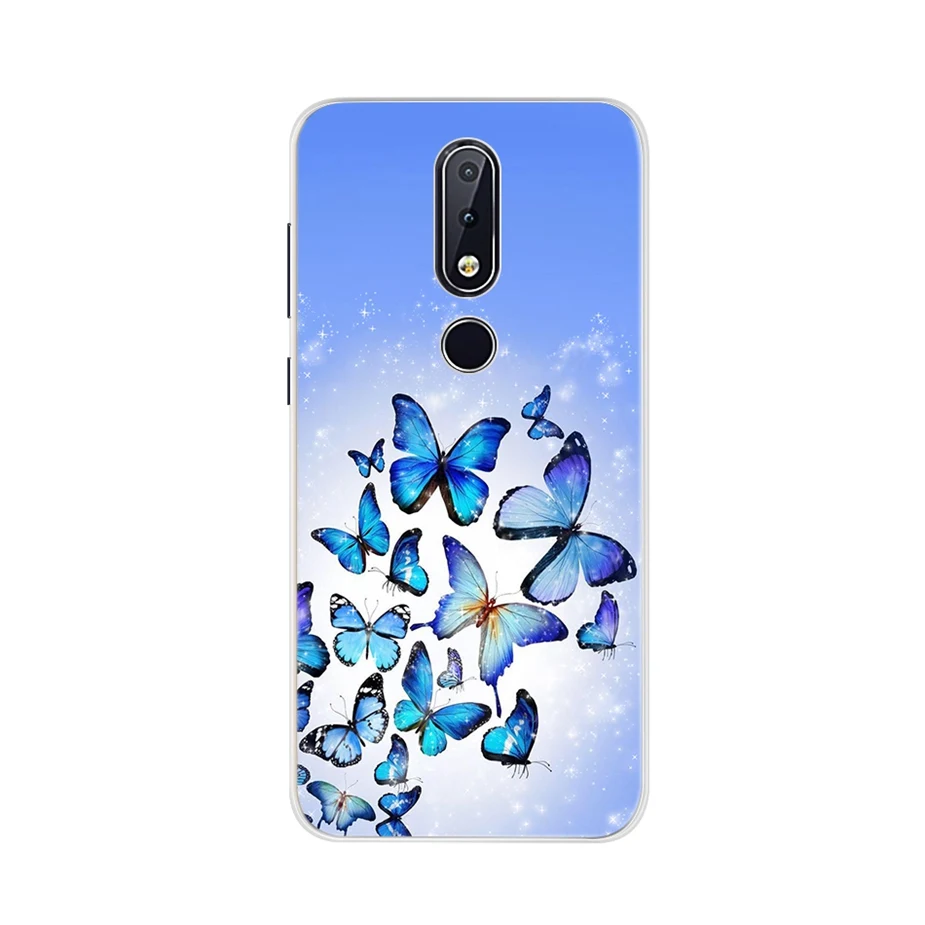 Cute Rubber Case For Nokia 7 2018 7.1 TA-1085 TA-1095 Silicone 3D Printing Patterned TPU Soft Cover For Nokia 7.1 2018 Case Capa