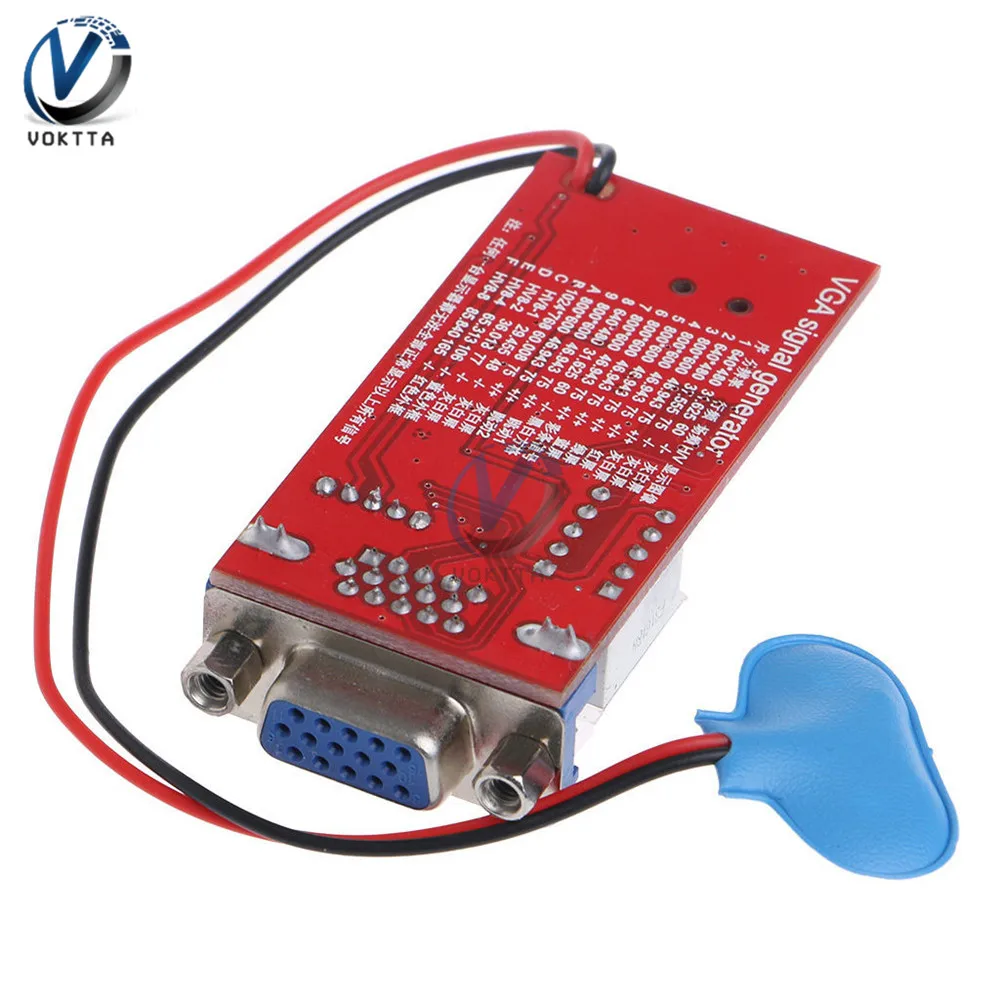 VGA Signal Generator Tester LCD Screen 15 Different Signal Output USB Battery Power Signal Generator DIY kit