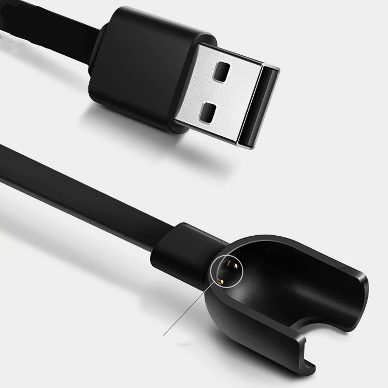 Cargadores para Xiaomi Mi Band 2 3 4 Cable cargador base de datos Cable de carga línea de cargador USB para Xiaomi MiBand 2 3 4