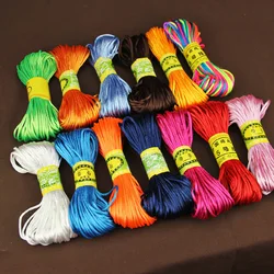 20 Meter 2MM Nylon Cord Thread Soft Satin Chinese Knot Macrame Cord Bracelet Braided String DIY Tassels Beading String Thread