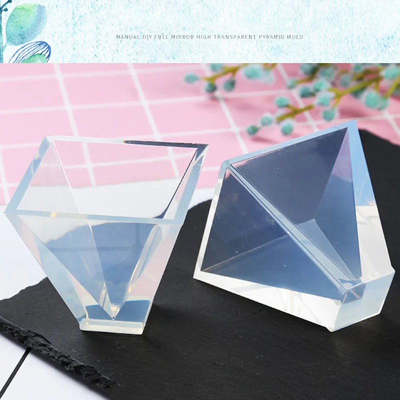 20/30/40/50mm Transparent Pyramid Silicone Molds DIY Resin Decorative Craft Jewelry Making Mold Resin Molds For Jewelry