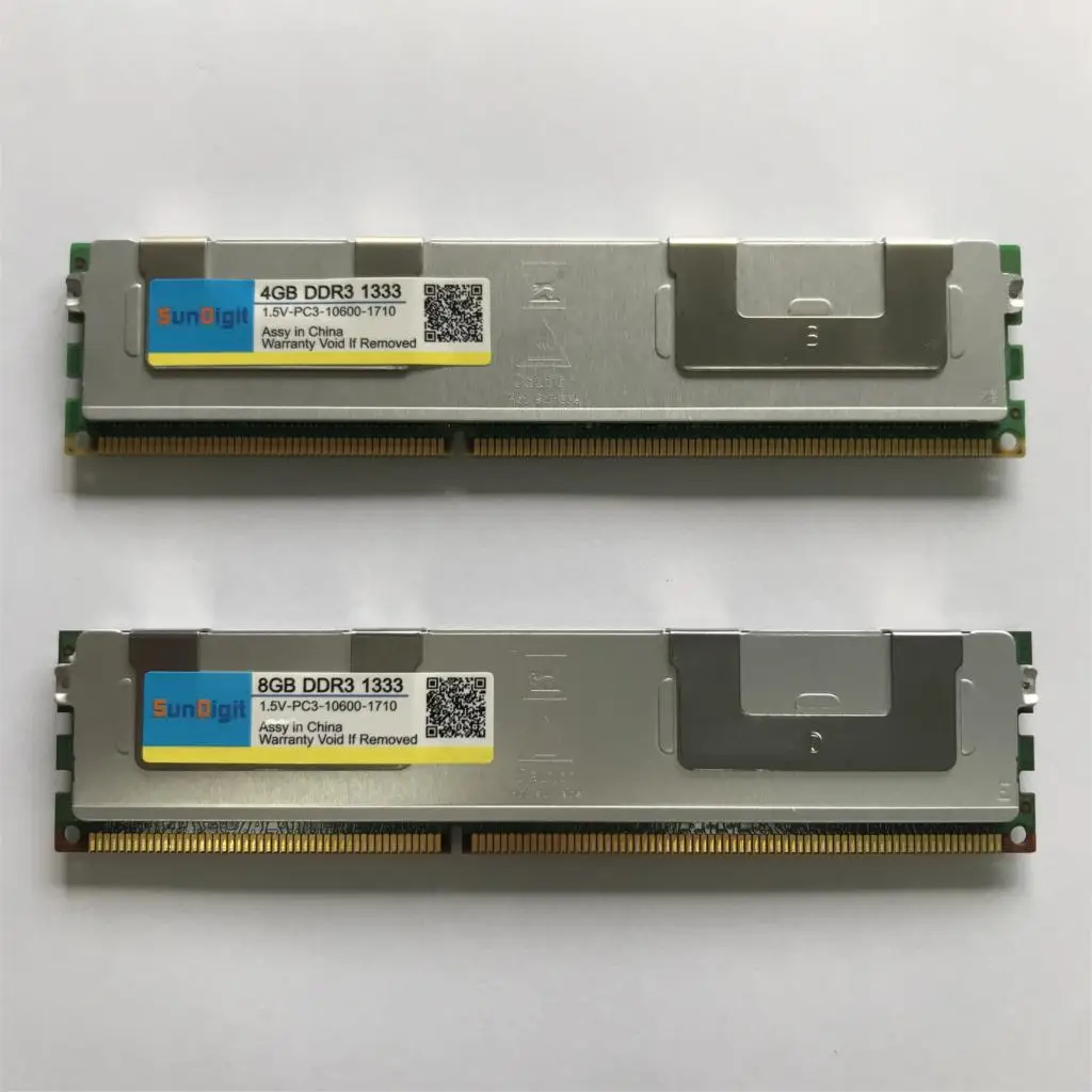 For Hynix DDR3 4GB 8GB DDR3 1333MHz PC3-10600R 2Rx4 ECC REG RDIMM RAM DDR 3 1333 Only For Server Memory Lifetime Warranty R-DIMM