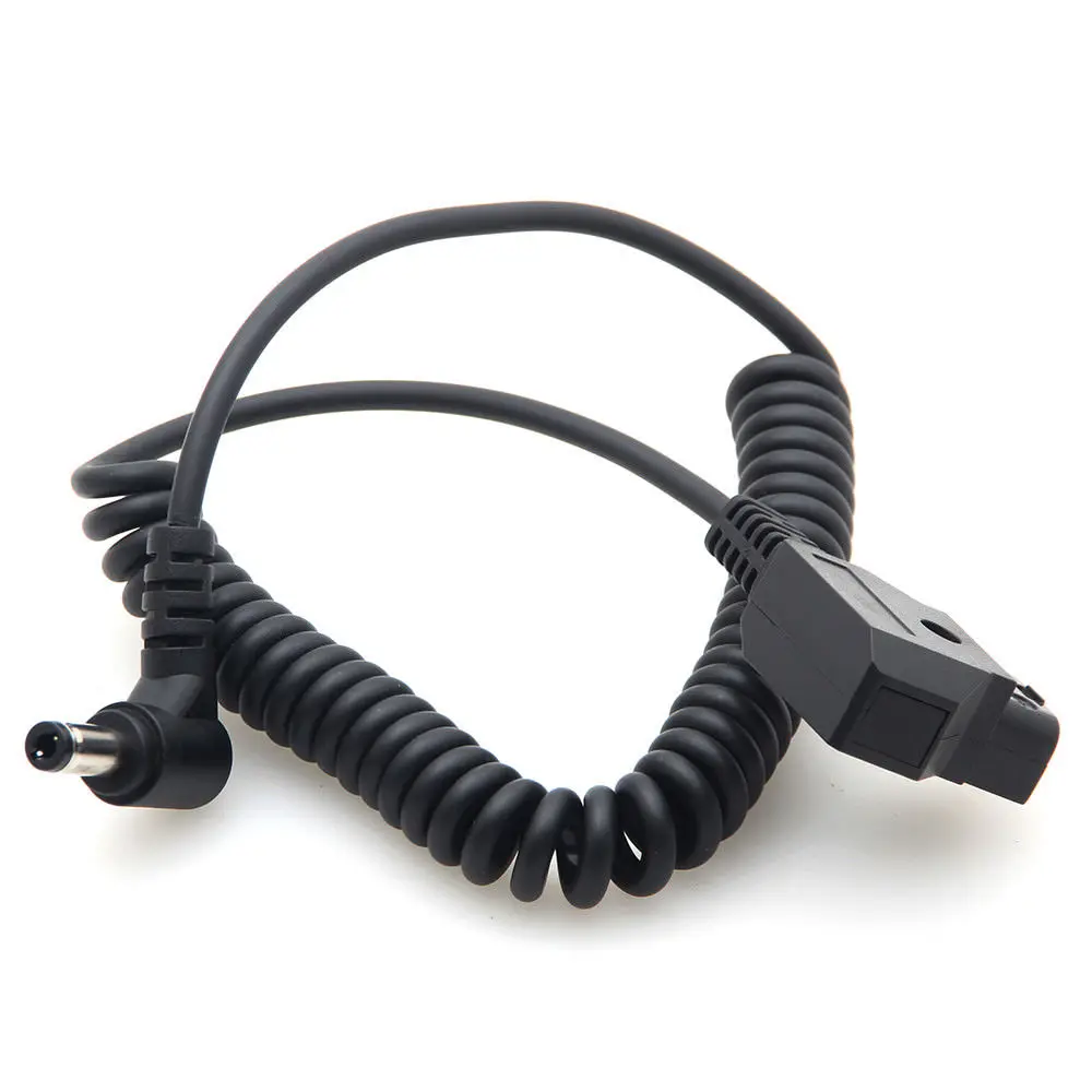 D-Tap to DC Coiled BMCC Power Supply Spring Cable for DSLR Rig Anton Bauer V-mount Battery