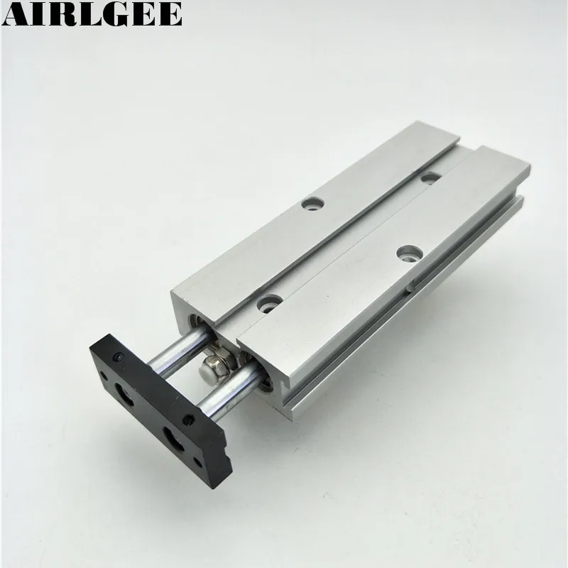 TN10x60 Alloy Double-shaft Dual Rod Slide Guiding Bore 10mm Stroke 60mm Pneumatic Air Cylinder