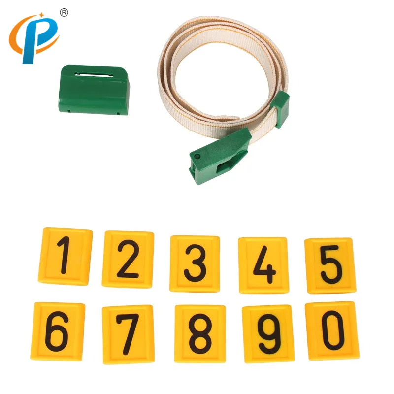 

Animal Plastic Collar with Number for Identifying Livestock Dairy Farm Use