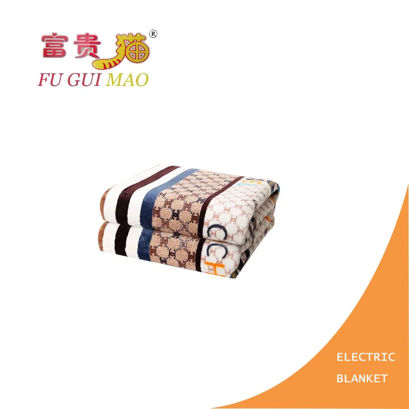 SOARIN Coperta Elettrica Doppia Coperta Elettrica 150x180 cm Riscaldamento Coperta di Flanella Manta Electrica 220 v Coperta Elettrica per letto