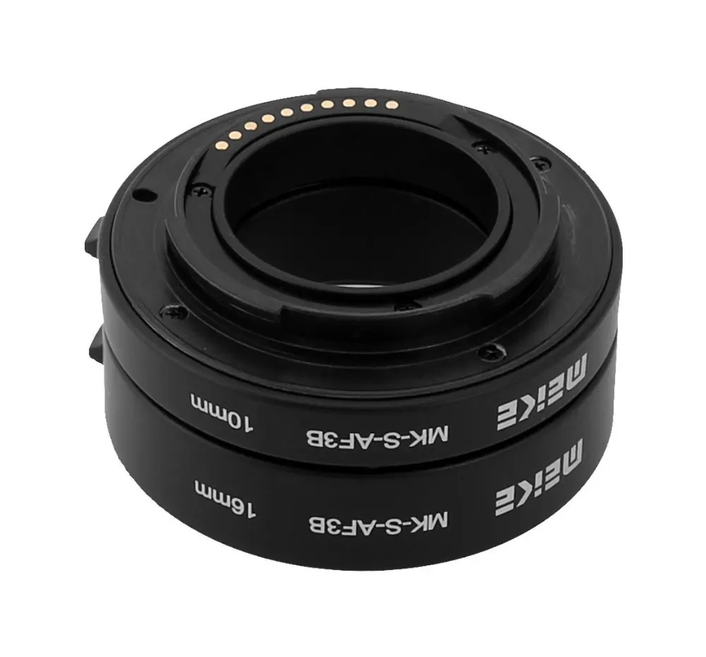 Meike MK-S-AF3B AF Extension Tube  Lens for Sony NEX Micro DSLR (10mm, 16mm) E-Mount NEX-3 NEX-5 NEX-VG10 Camera