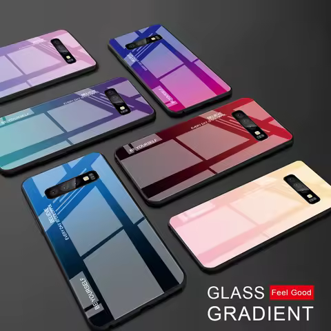 Color Case For Samsung Galaxy A71 S24 Ultra S22 S23 S20 S21 Ultra Plus FE A54 A53 A52 A34 A52S A51 A32 5G Tempered Glass Case