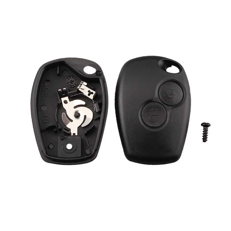 QWMEND 2Buttons Without Blade Remote Car key shell Fob Cover Case For Renault Dacia Modus Clio 3 Twingo Kangoo 2