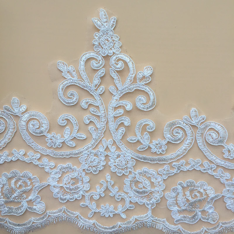 9Yards Car Bone Guipure Wedding Lace Trim Sewing Lace Accessories French Chantilly Appliques DIY Craft Sewing Decoration 2020