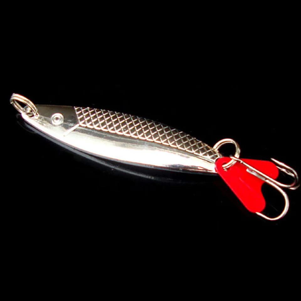 1PCS 6cm 10g Metal Spinner Spoon Fishing Lure Hard Baits Sequins Noise Paillette Artificial Bait with Treble Hook