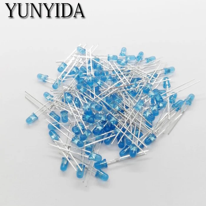 Blue 3mm LED BLUE light-emitting diode 100pcs/lot