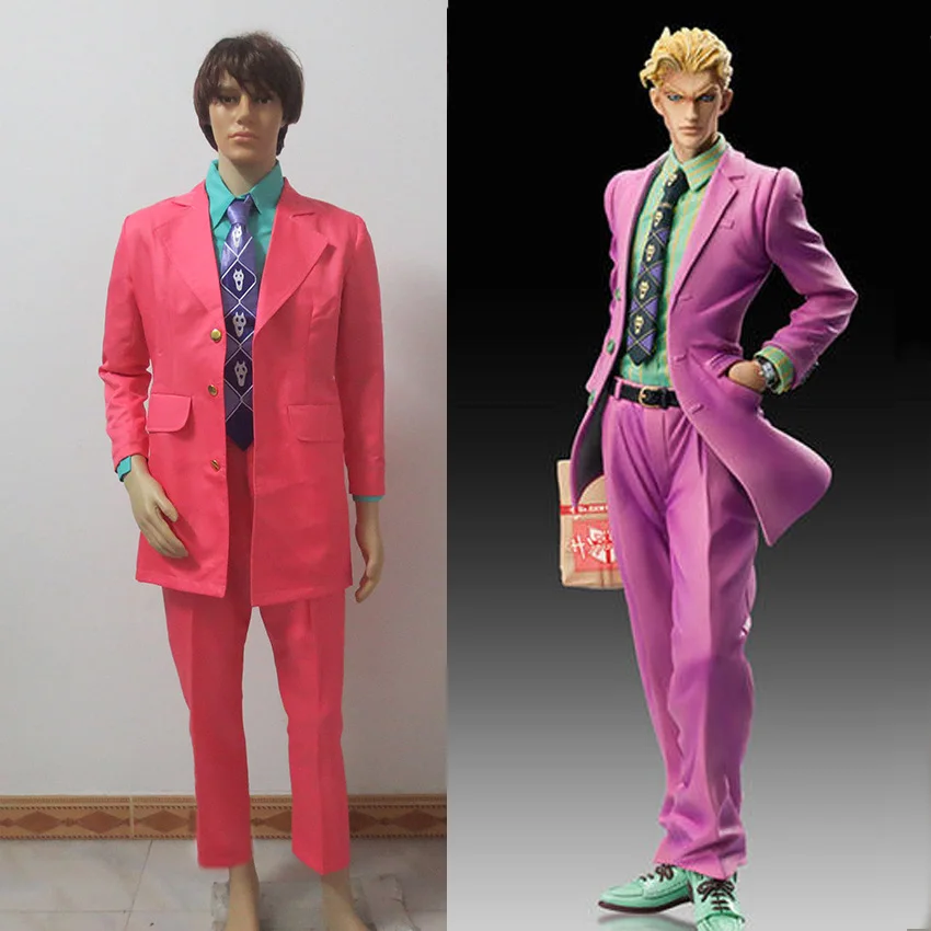 

Part 4 Kira Yoshikage Halloween Christmas Party Uniform Cosplay Costume Customize Any Size