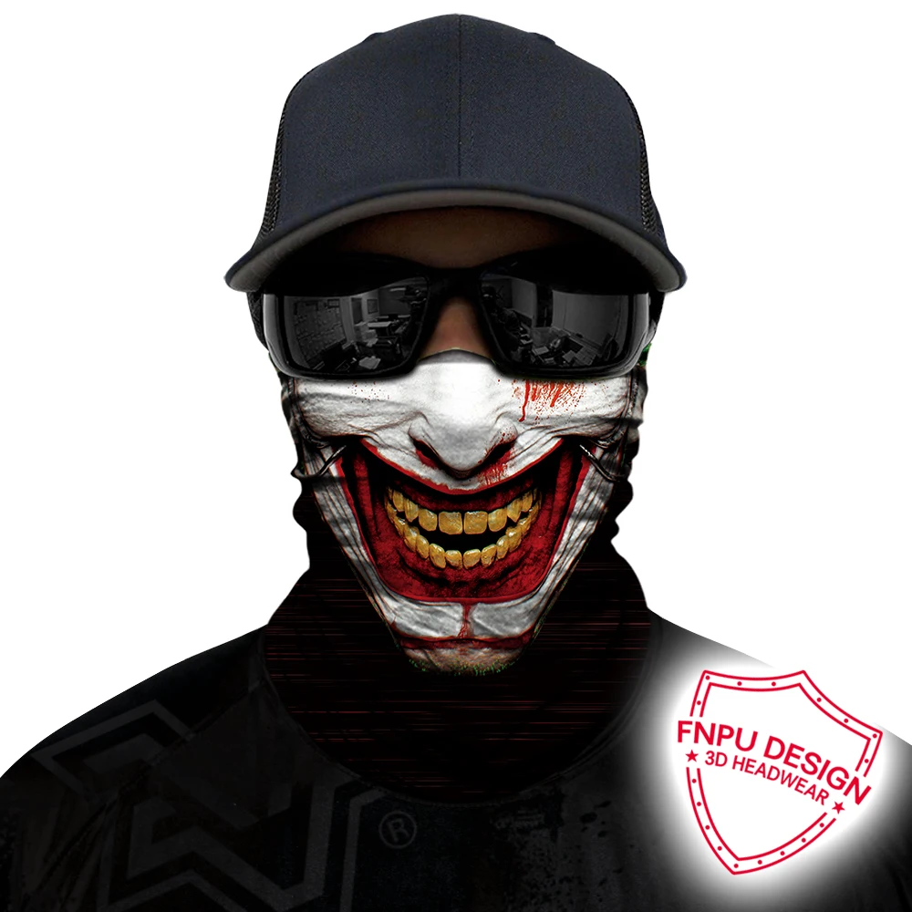 

BJMOTO Face Mask Sexy Scary Skull Horror Skeleton Ghost Mask Motorcycle Bicycle Scarf Cap Festive Party Masks Halloween