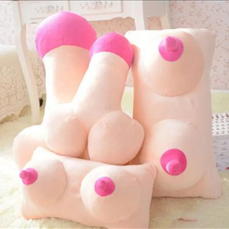 Candice guo plush toy stuffed doll adult breast bubby mamma penis genitals shape sofa pillow cushion slipper funny birthday gift