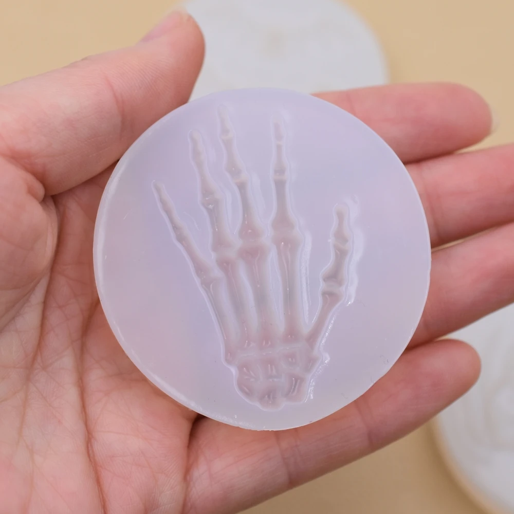 SNASAN Halloween Silicone Mold Pumpkin Bat Skeleton Hand Spider Resin Silicone Mould Handmade Epoxy Resin Moulds