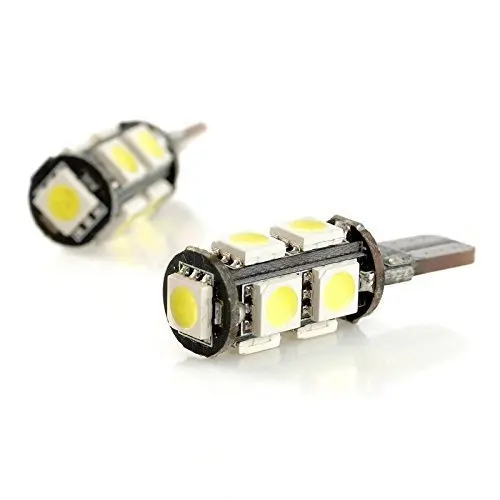 10x Ampoule Sans Erreur Phare LED Veilleuse lumiere voiture Canbus T10 9SMD 5050 W5W 501