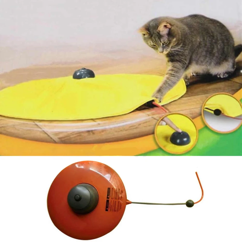 New Funny Undercover Fabric Mouse Moving Cats Meow Play Cat Toy For Cat Kitty