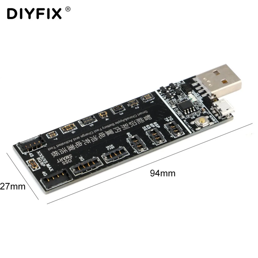 DIYFIX-لوحة تنشيط شاحن البطارية ، مصدر طاقة لهاتف iPhone 4-XR XS Max ، لهاتف Samsung xiaomi Huawei OPPO VIVO ZET