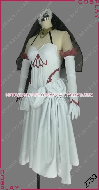 Fate/Apocrypha Black Faction Servant Berserker of Black Frankenstein White Dress Cosplay Costume S002