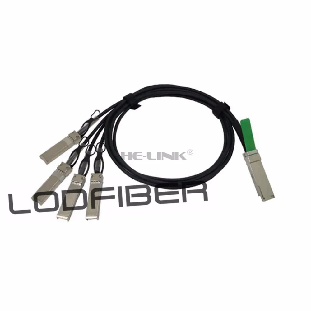 

1m (3ft) Extreme Networks 10202 Compatible 40G QSFP+ to 4x10G SFP+ Passive Direct Attach Copper Breakout Cable