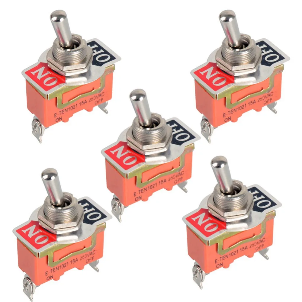 Stainless Steel Toggle Swith 12V Heavy Duty Toggle Flick Switch ON/OFF Car Dash Light Metal SPST P0.05