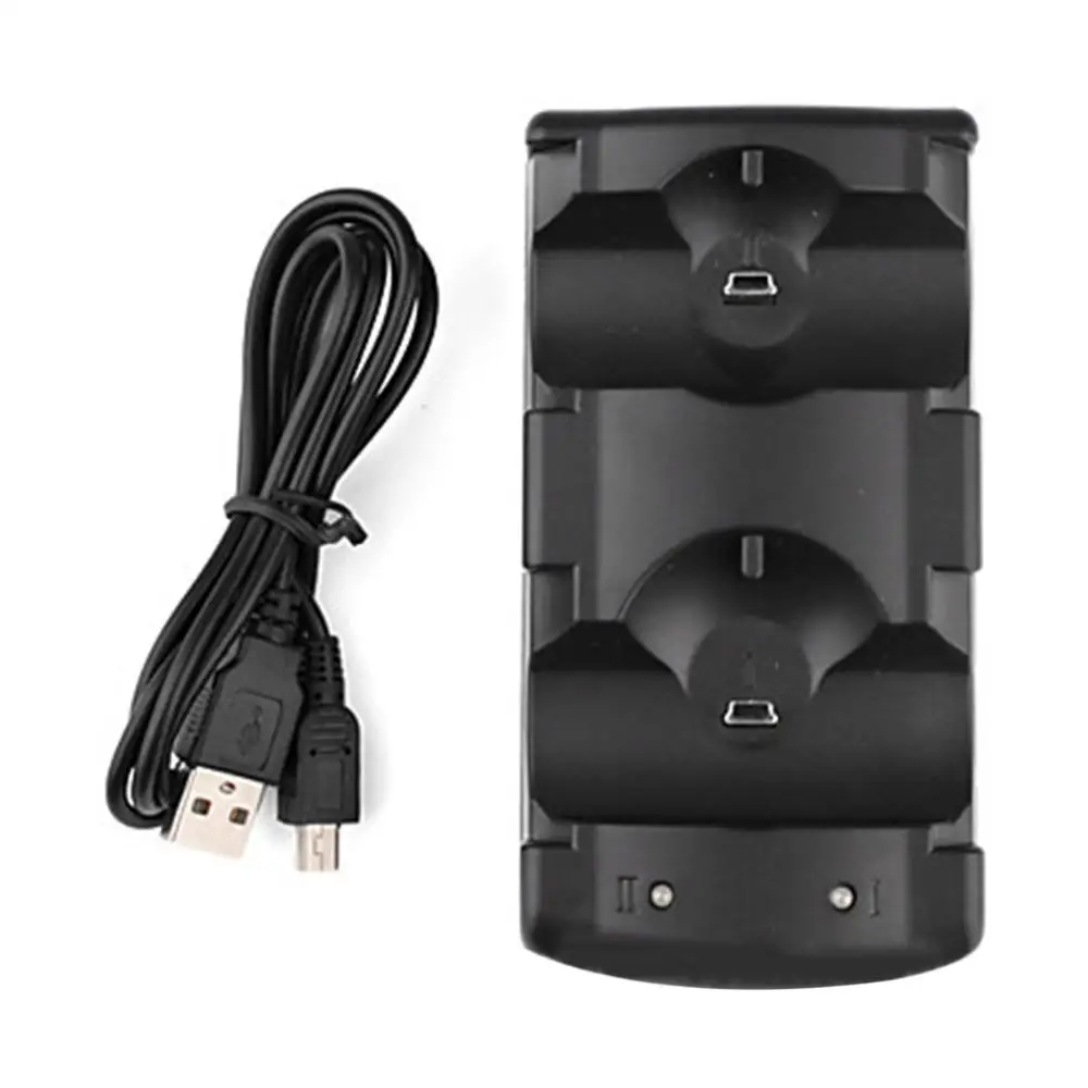 Compatible for PS3 Controller & Move Dual Charger USB Dual Charging Powered Dock Gamepad Charger Dock Station Mount power supply