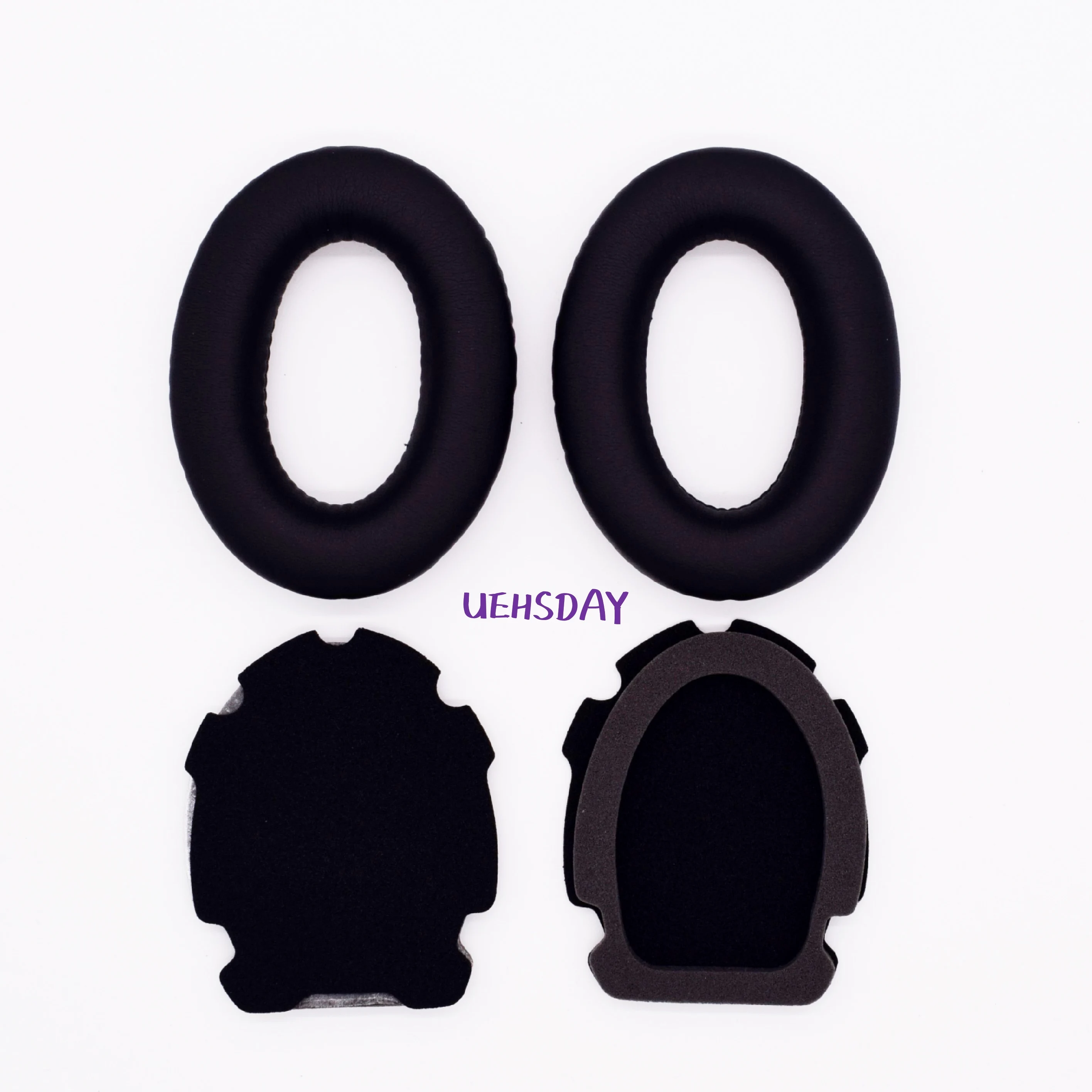 Almofada para fone de ouvido uehsday, almofada preta de substituição de espuma para fones de ouvido bose aviação x a10 a20