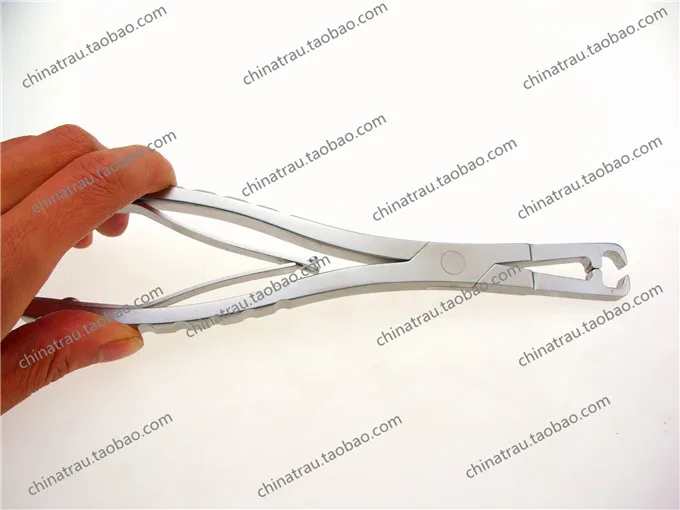 medical orthopedic instrument Rib bilateral head Clamp forcep sternum bone plate Straight head bender bending plierbend device