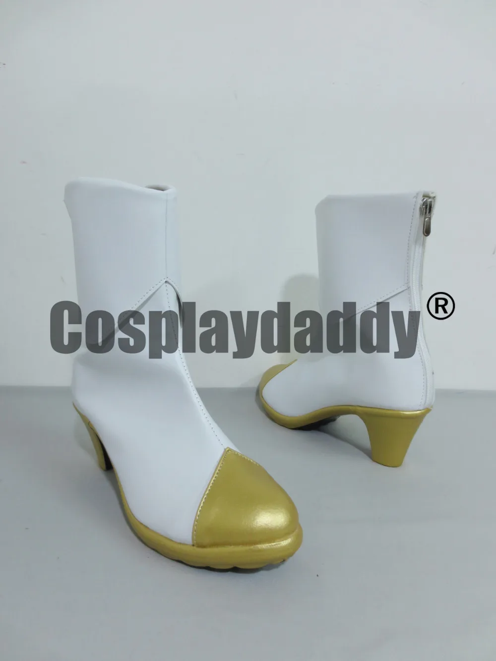 LOL Lady of Luminosity Star Guardian Lux White Golden Cosplay Shoes Boots X002