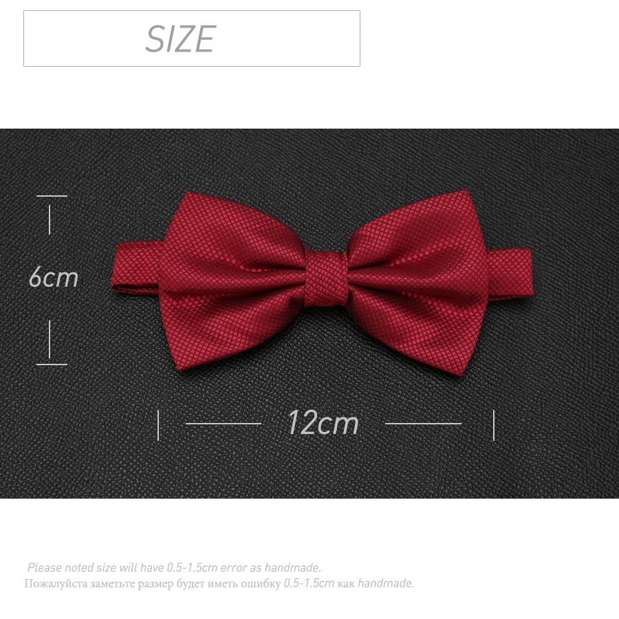 XGVOKH Mannen Stropdassen Mode Vlinder Party Bruiloft Strikje voor Jongens Meisjes Snoep Effen Kleur Strik Groothandel Accessoires Bowtie