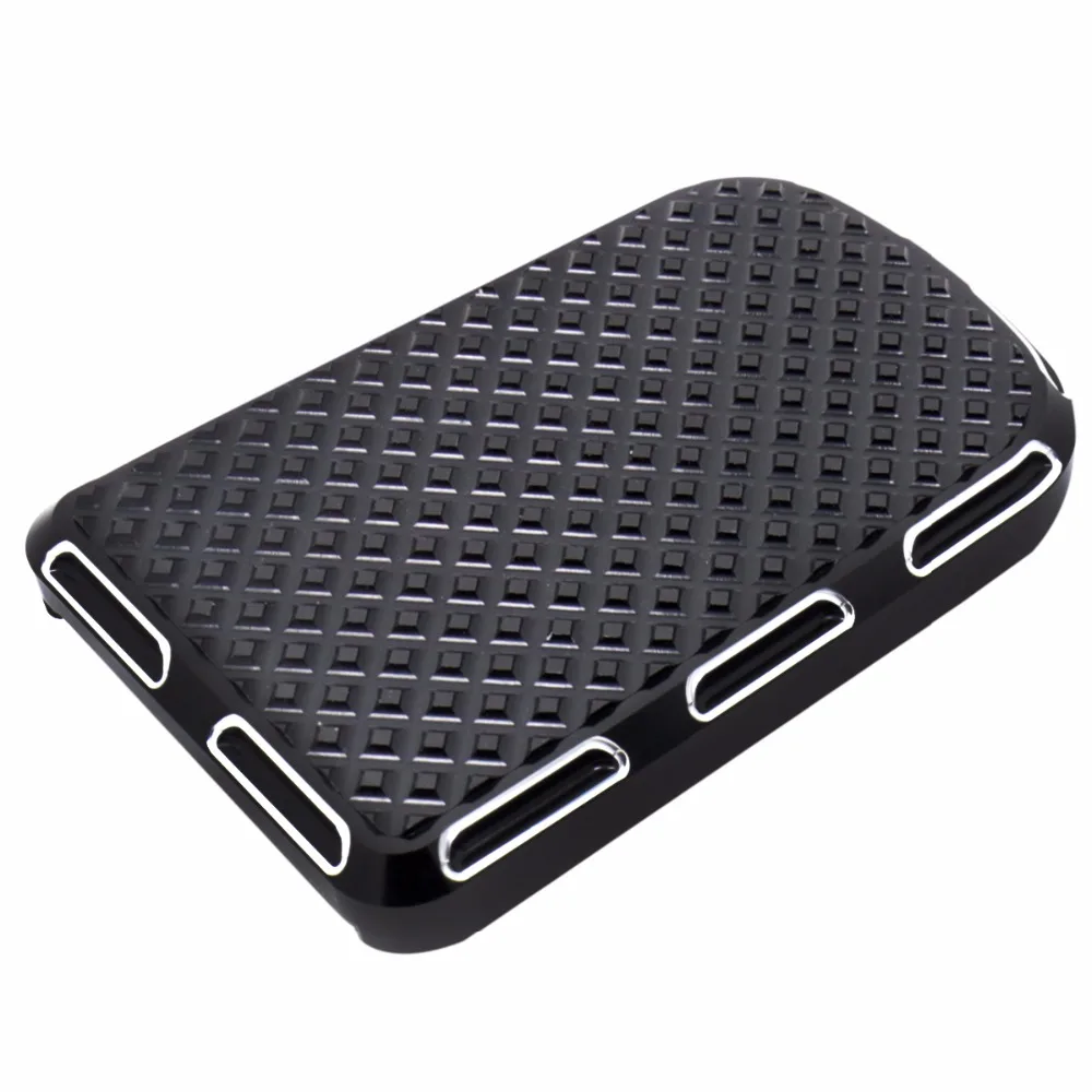 Motorcycle Foot Pegs CNC Slope Cut Large Brake Pedal Pad Cover For Harley Touring Street Glide Softail Fat Boy 1986-2017