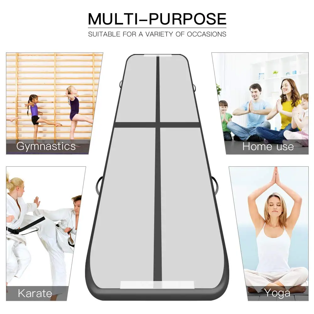 Gymnastik Matte, Aufblasbare Air Track Tumbling Matte Gym für Gymnastik, Luft Boden Matte für Zu Hause, Picknick, übung, Cheerleading