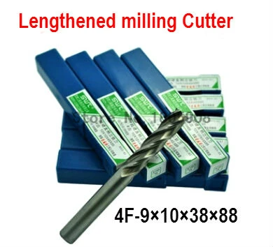 Free delivery 4 slot 5PCS M9.0 high speed steel straight shank vertical milling cutter milling cutter of end milling cutter