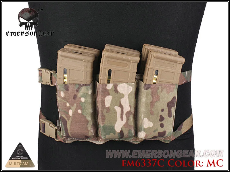 

emersongear-High Speed 6 Waist Magazine Bag Elastic Rubber MAG Pouch Multicam EM6337C