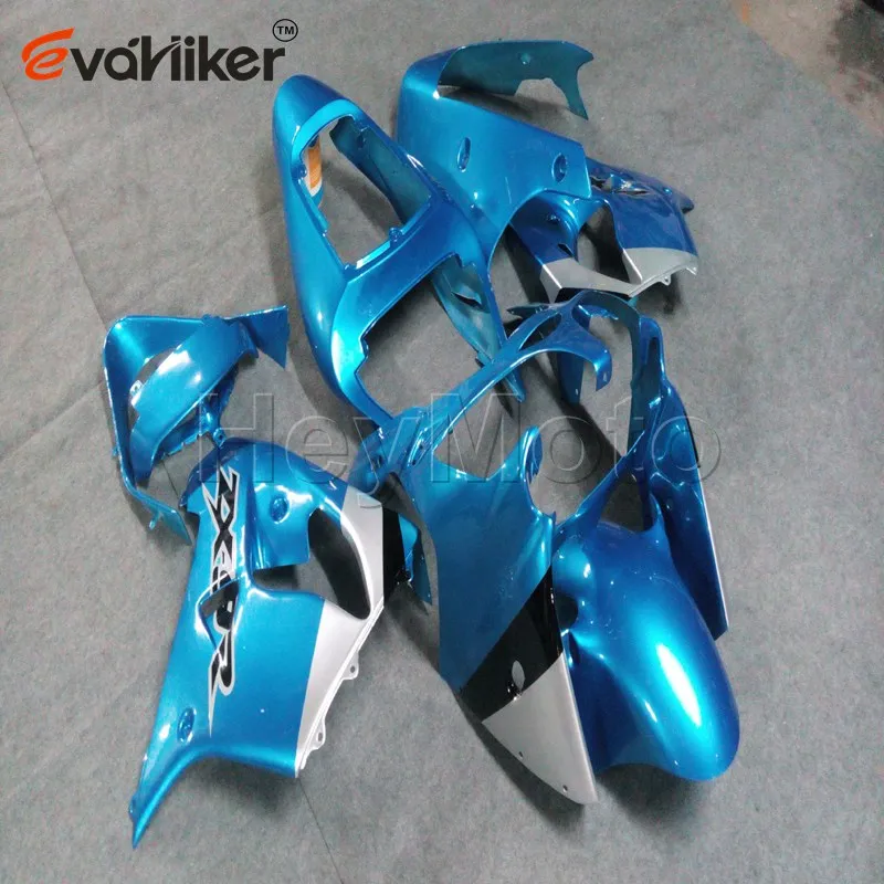 Customised color motorcycle fairing for ZX9R 2002 2003 blue ZX 9R 02 03 ABS Plastic bodywork