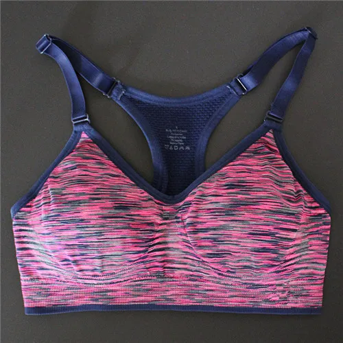 Fashion Sexy Women Fitness Push Up Sports Bra For Running Gym Adjustable Spaghetti Straps Padded Top Seamless Tops Athletic Vest