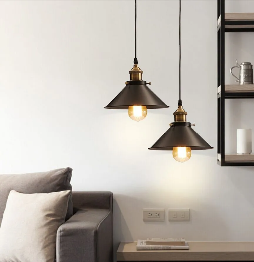 

Modern Pendant Lamp Black Nordic Retro Vintage Pendant Lights Russia Loft Edison Lamps Metal Cage Dining Room Countryside