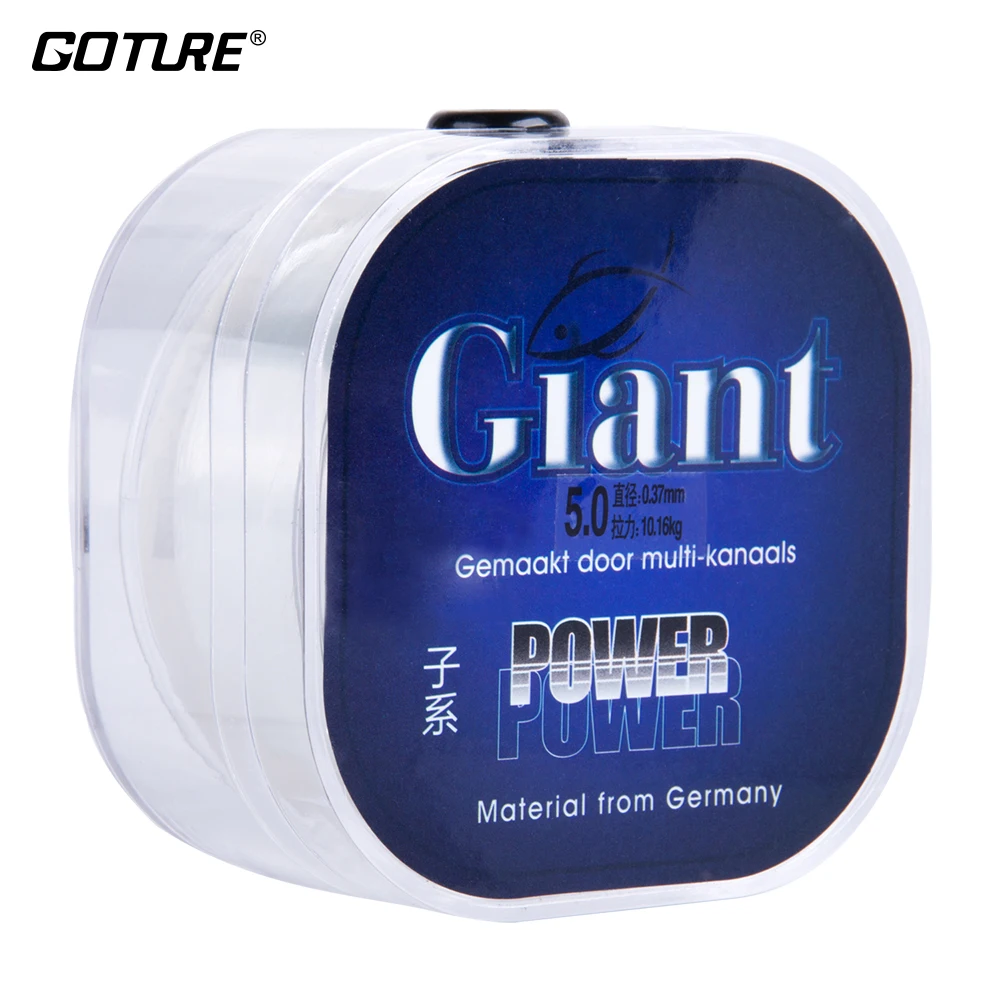 

Goture 200m Nylon Fishing Line Super Strong TRANSPARENT Monofilament Sink Lines For Carp Fishing 9-22LB