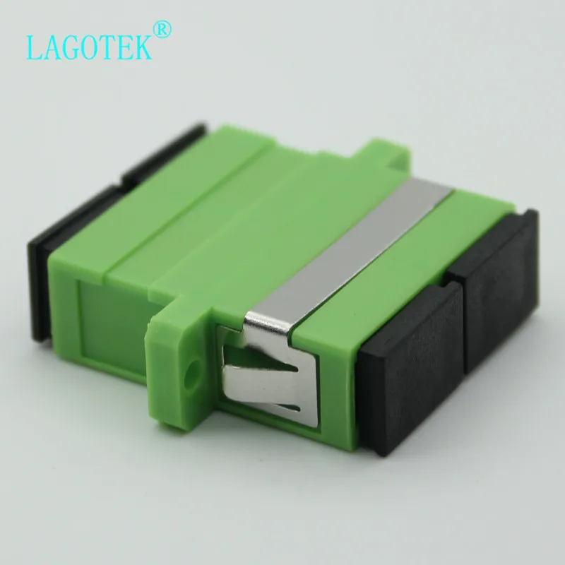 100PCS SC APC Duplex single-mode Fiber optic Adapter SC Optical fiber coupler SC APC Fiber flange SC connector